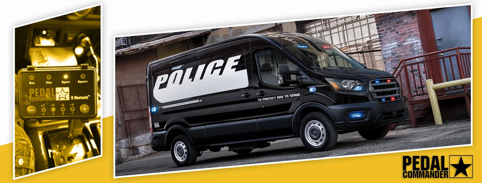 Pedal Commander for Ford Transit Prisoner Transport Vehicle