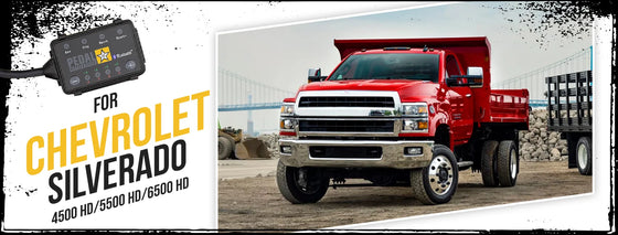
Pedal Commander® pour Chevrolet Silverado Cabines Châssis (4500 HD/5500HD/6500HD)