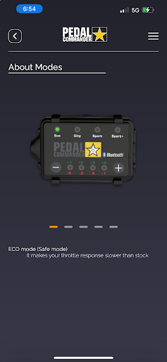 About Each Pedal Commander Mode