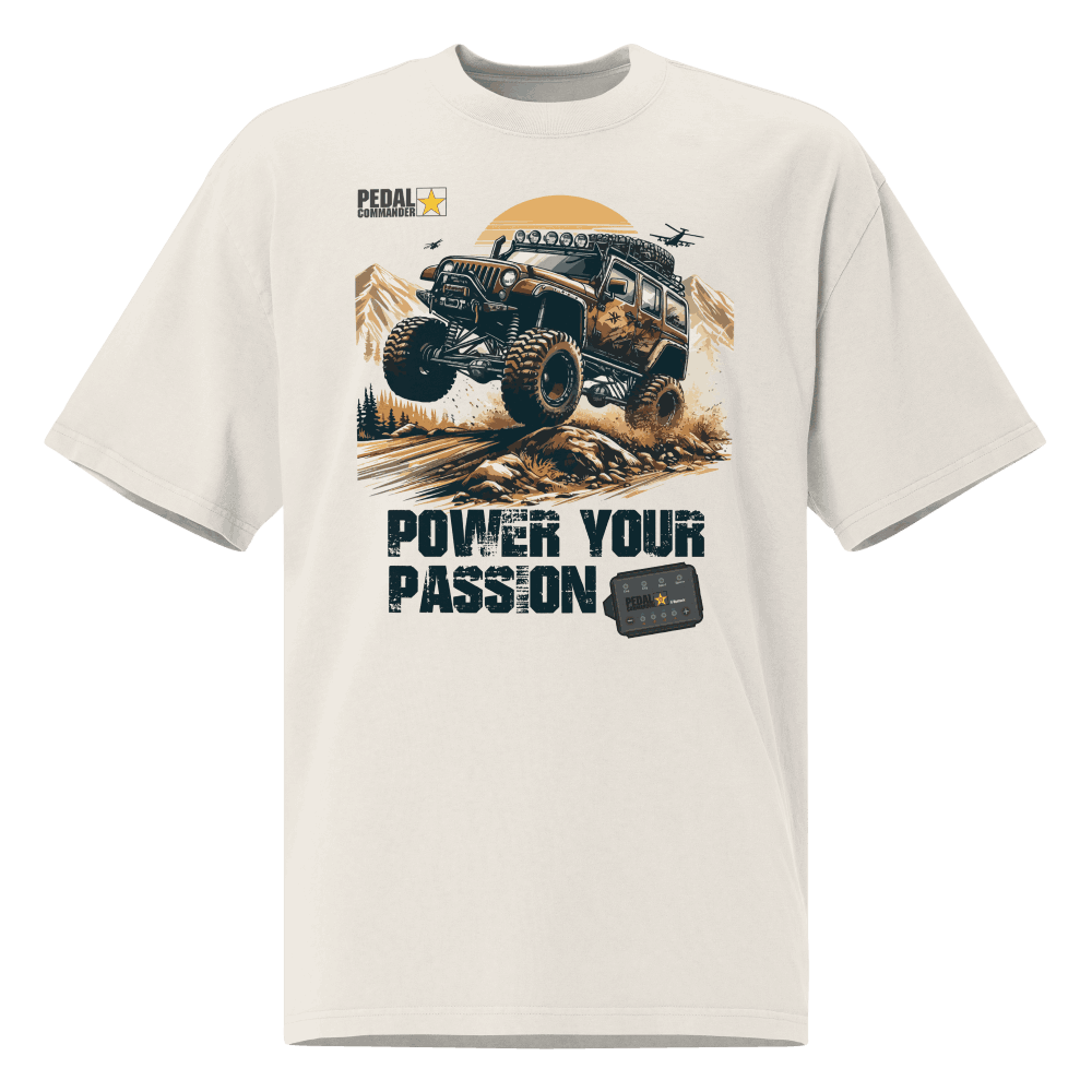 T-shirt surdimensionné délavé Power Your Passion