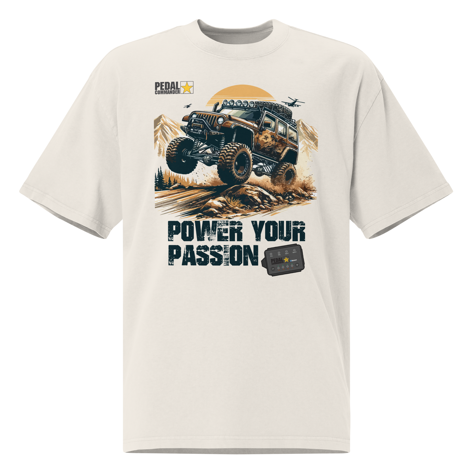 T-shirt surdimensionné délavé Power Your Passion