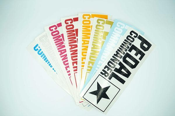 Pedal Commander Autocollants en vinyle 6'' X 2''